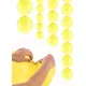 20 pastelowych żółtych nadmuchiwanych balonów do wiązania 28 cm