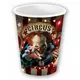 6 papierowych kubków z motywem klauna na Halloween 240 ml
