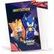 8 kart z zaproszeniami Sonic Prime 10 x 15 cm