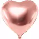 Balon foliowy w kolorze różowego złota metaliczny 45 cm