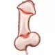 Balon aluminiowy różowo-złoty penis 88 cm
