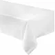 Obrus papierowy biały, w linie, 137 x 274 cm