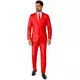 Suitmeister™ męski czerwony garnitur Mr. Solid, Rozmiar: Small (EU 44-46)