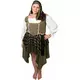 Kostium korsarza pirata w kolorze zielonym plus size dla kobiet