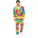Neonowy dres Tie and Dye dla dorosłych w dużym rozmiarze, Rozmiar: XX-Large