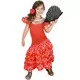 Czerwony kostium tancerki flamenco w białe kropki dla dziewczynek, Rozmiar: 3-4 lat (92-104 cm)