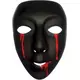 Czarna maska ze łzami krwi Kobieta Halloween