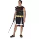 Kostium rzymskiego gladiatora czarno-złoty męski, Rozmiar: Large
