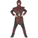 Kostium czerwony płowy ninja dla chłopca, Rozmiar: 10-12 lat (130-140 cm)