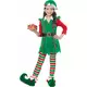 Kostium świąteczny elf deluxe dla dziewczynki, Rozmiar: 4-6 lat (116 cm)
