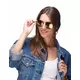 Dorosłe srebrne metalowe okrągłe okulary retro, image 2