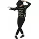Czarna kurtka Michael Jackson™ dla dorosłych, Rozmiar: X-Small