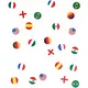 150 Konfetti na stół z flagą wielu państw, image 2