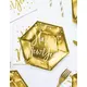 6 złotych talerzy papierowych 20 cm z okazji Nowego Roku, image 2
