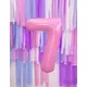 Gigantyczny pastelowy różowy balon z cyframi 86 cm, Rozmiar: 0, image 2