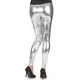 Srebrne legginsy damskie, Rozmiar: Medium/Large, image 2