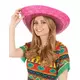 Dorosłe różowe meksykańskie sombrero, image 2