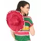 Dorosły czerwony frędzel Trim Sombrero, image 2