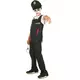 Kostium policjanta zombie w kolorze czarno-białym dla dzieci, Rozmiar: 10-12 lat (130-140 cm), image 2