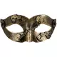 maska wenecka steampunk złote trybiki kobieta, image 2