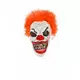 Halloweenowa przerażająca maska klauna z czerwonymi włosami, image 2