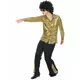 Męski złoty cekinowy kostium disco, Rozmiar: X-Large, image 2