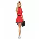 Czerwony kostium cheerleaderka deluxe dla kobiet, Rozmiar: Small/Medium (38-40), image 2