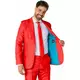 Suitmeister™ męski czerwony garnitur Mr. Solid, Rozmiar: X-Large (EU 56-58), image 3