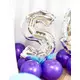 Balon foliowy ze srebrnymi literami 32 cm, Rozmiar: Y, image 3