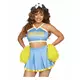 Kostium cheerleaderka deluxe niebieski damski, Rozmiar: Medium (40-42), image 3