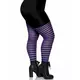 Rajstopy damskie plus size w czarno-fioletowe paski, Rozmiar: XXX-Large/XXXX-Large (54-58), image 3